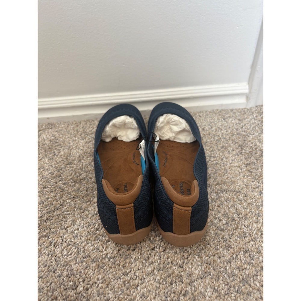 Dearfoams Misty Ballet Flat – Navy – Size 6 Wide (6H) - Picture 4 of 8